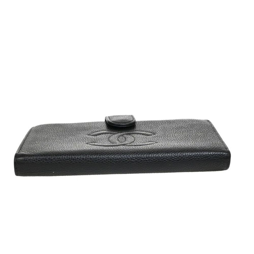 Chanel Coco Mark Black Leather Wallet  (Pre-Owned) - Picture 11 of 13